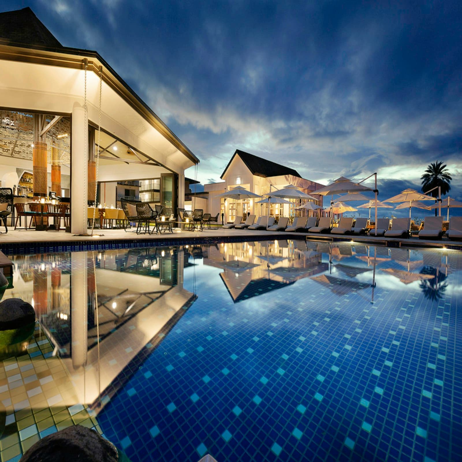 Infinity pool overlooking the coast
